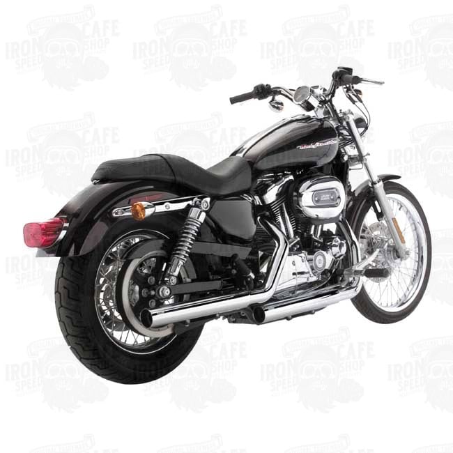 Marmitte cromate Sportster straightshots hs