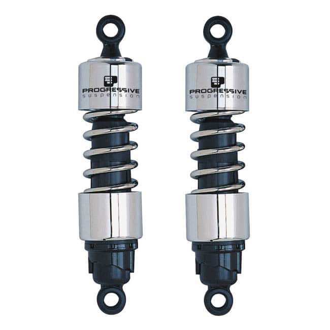 Ammortizzatori Progressive Suspension 412 cromati 11'' Heavy Duty