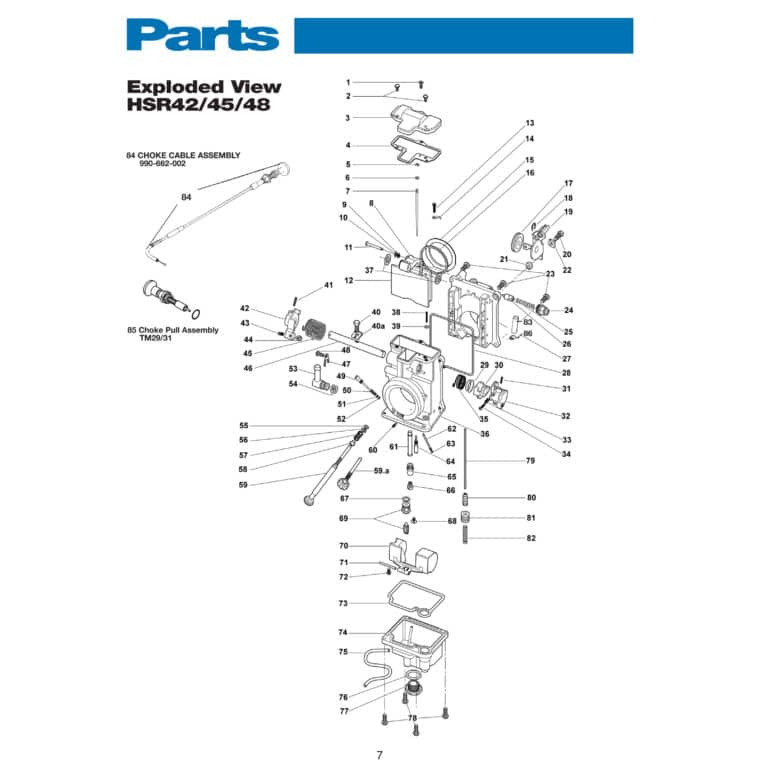 Mikuni Long Idle Adh. Screw