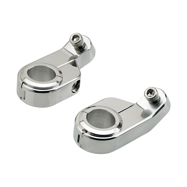 Morsetti cromati angolati Biltwell Speed Clamps