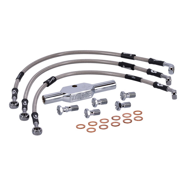 Kit Tubi freno Inox V-Rod 06-08 VRCSD; 08-09 VRSCDX; 06-08 VRSCX