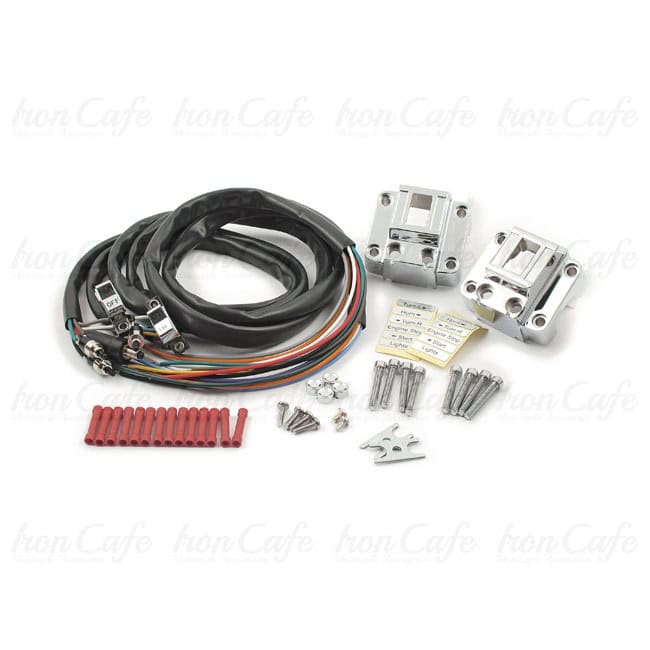 Kit completo comandi elettrici 73-81 XL Sportster; 72-81 FL; 73-81 FX