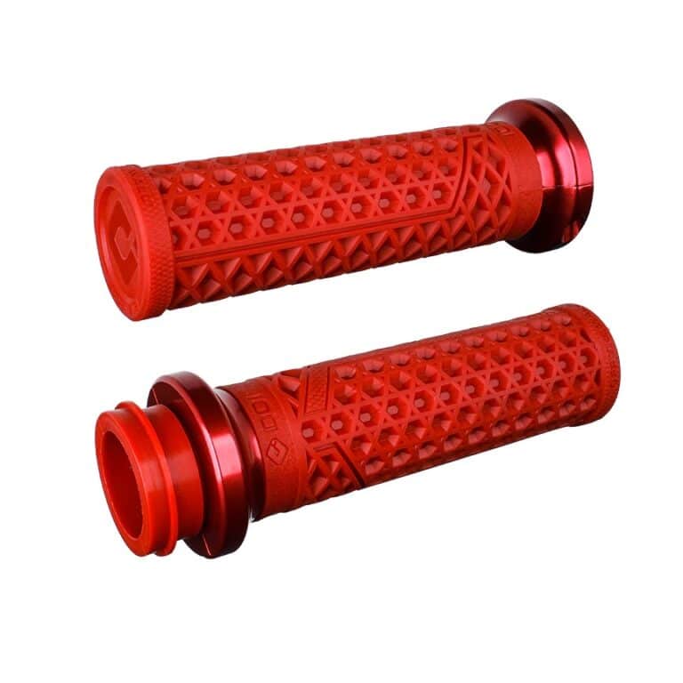 Manopole Vans Cult Lock-On gomma rosso scuro con morsetto rosso