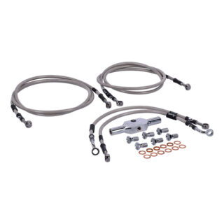 Kit Tubi freno Inox Touring 08-13 FLHR/C ROAD KING (ABS)