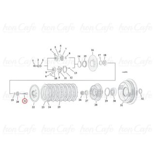 Vite di regolazione 04-20 XL Sportster